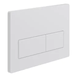 Vasca Rectangle Push Button Flushplate - White