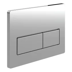 Vasca Rectangle Push Button Flushplate - Chrome