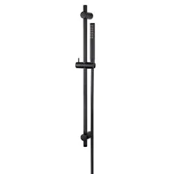 Vema Maira Black ABS Riser Rail w/Hose & Handset DICM0544