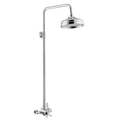 Vasca 1863 Shower Pack Two - Concentric Single Outlet Shower Valve & Overhead Kit - Chrome