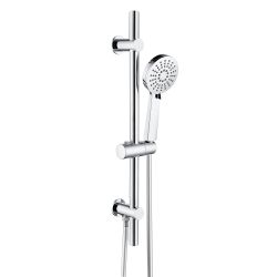 Vasca Urus Round Riser Rail Kit w/Elbow & 3 Mode Handset - Chrome