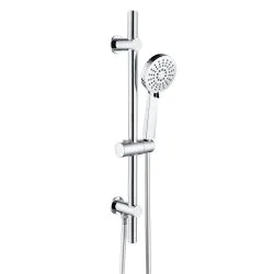 Vasca Urus Round Riser Rail Kit w/Elbow & 3 Mode Handset - Chrome