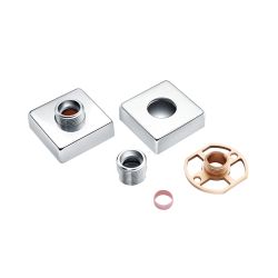 Vasca Exposed Shower Valve Fast Fitting Kit Square (Pair)