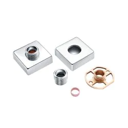 Vasca Exposed Shower Valve Fast Fitting Kit Square (Pair)