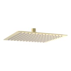 Vasca Cosmo 250mm Square Ultraslim Showerhead - Brushed Brass