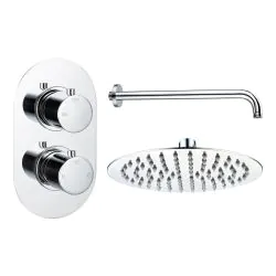 Vasca Urus Round Shower Valve & Kit Pack 1 - Chrome