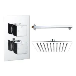 Vasca Cosmo Square Shower Valve & Kit Pack 1 - Chrome