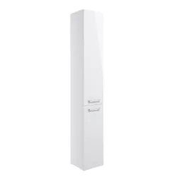 Vasca Fino 350mm Floor Standing 2 Door Tall Unit - White Gloss