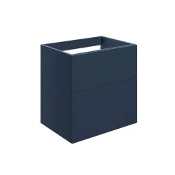 Vasca Sicily 590mm Wall Hung 2 Drawer Basin Unit (No Top) - Matt Deep Blue 