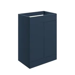 Vasca Sicily 590mm Floor Standing 2 Door Basin Unit (No Top) - Matt Deep Blue