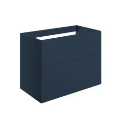 Vasca Sicily 790mm Wall Hung 2 Drawer Basin Unit (No Top) - Matt Deep Blue 