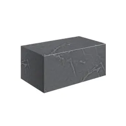 Vasca Scuro 800mm Wall Hung Storage Drawer - Grey Marble