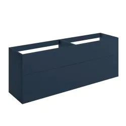 Vasca Sicily 1180mm Wall Hung 4 Drawer Basin Unit (No Top) - Matt Deep Blue