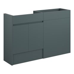 Vasca Salto 1236mm Standard Basin & WC Unit Pack - Matt Green Camo (Oak Cab) 