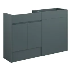 Vasca Salto 1236mm Standard Basin & WC Unit Pack - Matt Green Camo (Oak Cab)