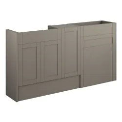 Vasca Bordo 1536mm Standard Basin WC & 1 Door Unit Pack - Matt Stone (Oak Cab)