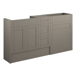 Vasca Bordo 1536mm Standard Basin  WC & 3 Drawer Unit Pack - Matt Stone (Oak Cab) 