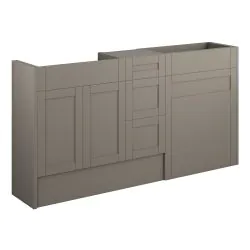 Vasca Bordo 1536mm Standard Basin WC & 3 Drawer Unit Pack - Matt Stone (Oak Cab)