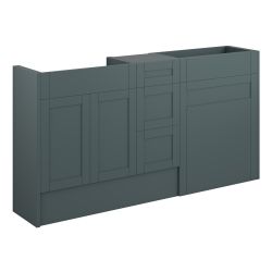Vasca Bordo 1536mm Standard Basin  WC & 3 Drawer Unit Pack - Matt Green Camo (Oak Cab) 