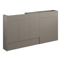Vasca Liscio 1536mm Slim Basin  WC & 1 Door Unit Pack - Matt Stone (Oak Cab) 