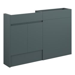 Vasca Salto 1236mm Slim Basin & WC Unit Pack - Matt Green Camo (Oak Cab) 
