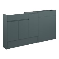 Vasca Salto 1536mm Slim Basin  WC & 1 Door Unit Pack - Matt Green Camo (Oak Cab) 