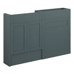 Vasca Bordo 1236mm Slim Basin & WC Unit Pack - Matt Green Camo (Oak Cab)
