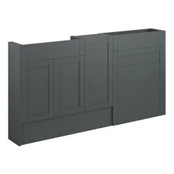 Vasca Bordo 1536mm Slim Basin  WC & 1 Door Unit Pack - Matt Graphite Grey (Oak Cab) 