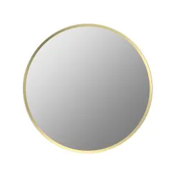 Vasca Casa 500mm Round Mirror - Brushed Brass 