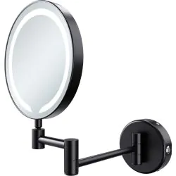 Vasca Tondo Round LED Cosmetic Mirror - Black 