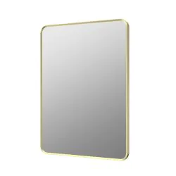 Vasca Casa 600x800mm Rectangle Mirror - Brushed Brass 
