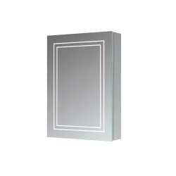Vasca Dua 500mm 1 Door Front-Lit LED Mirror Cabinet 