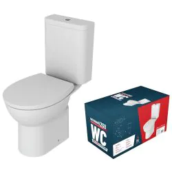 Vasca Close Coupled Rimless WC & Soft Close Seat