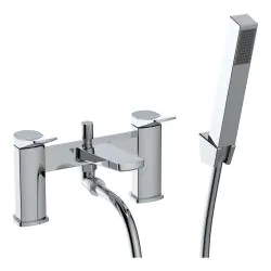 Vasca Tufo Bath/Shower Mixer & Bracket - Chrome