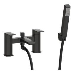 Vasca Casa Bath/Shower Mixer & Bracket - Matt Black