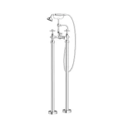Vasca Urso Floor Standing Bath/Shower Mixer & Shower Kit - Chrome