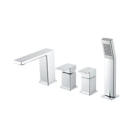 Vema Lys 4-Hole Deck Mounted Bath/Shower Mixer - Chrome DITB4004