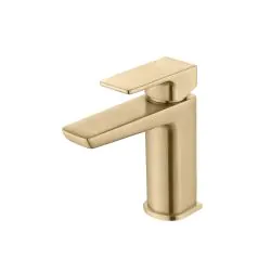 Vasca Chiara Basin Mixer & Waste - Brushed Brass