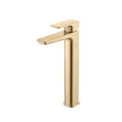 Vasca Chiara Tall Basin Mixer - Brushed Brass