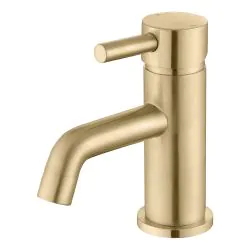Vasca Cirocco Cloakroom Basin Mixer & Waste - Brushed Brass