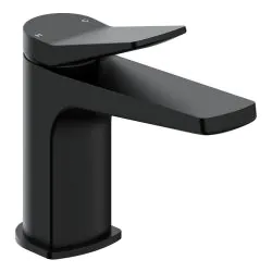 Vasca Tufo Basin Mixer & Waste - Matt Black
