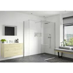 Envy Trend 900mm Wetroom Side Panel & Arm - Chrome