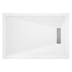 Envy 25mm Linear 1700x800mm Slim Rectangular Tray & Waste