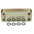 Ideal 075460 DHW Heat Exchanger & 4 O Rings C80FF - 0