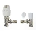 Drayton RT212 Thermostatic 15mm Angled TRV & Lockshield 0808260 - 0