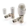 Drayton RT212 Thermostatic 15mm Angled TRV & Lockshield 0809260 - 0