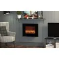 BeModern Quattro Wall Mounted Curved Electric Fire (Black Glass) 143951 - 0