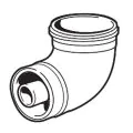 Ideal 90 Degree Flue Elbow Kit (203130) - 0