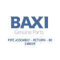 Baxi 248039 Pipe Assembly - Return - 80 - 0