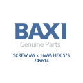 Baxi 249614 Screw M6 X 16Mm Hex S/S - 0